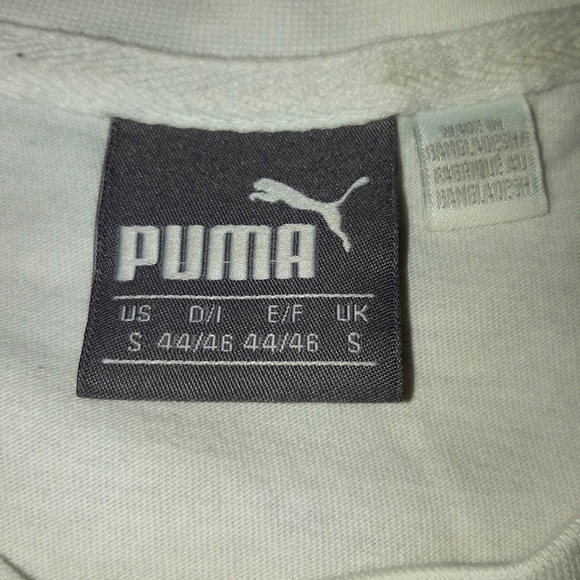 Puma - White vertical logo t shirt - Picture 3 of 4